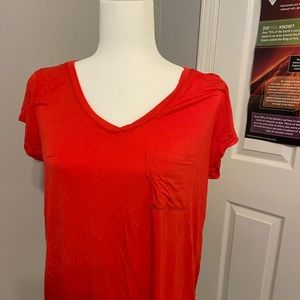 Cable and Guage red soft tshirt